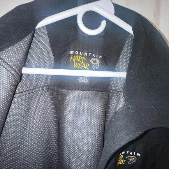 Mountain Hard Wear Jacket XL Black Men's Gore Wind Stopper Zip Up fleece